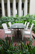 Garden table and chairs