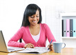 Young smiling woman looking for job Young smiling woman looking for job