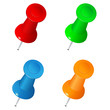 Vector Push Pins Vector Push Pins