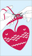 Knit heart