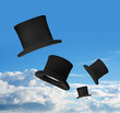 Top hats in air