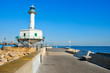 an old lighthouse restored, in Tarragona, Spain