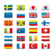 World Flags Icon Set on White background