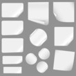 new realistic vector stickers with peeling corners new realistic vector stickers with peeling corners