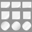 new realistic vector stickers with peeling corners new realistic vector stickers with peeling corners