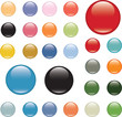 Vektor: glossy color buttons glossy color buttons