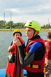 Foto: Zwei Jungen beim Wasserski Zwei Jungen beim Wasserski