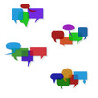 Speech bubble groups vector