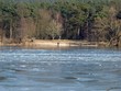 Ein Badestrand im Winter