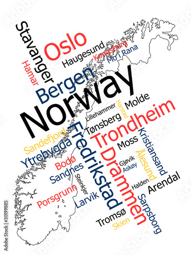 map of norway with cities. Norway map and cities