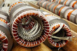 armatures with inserted and connected field coils