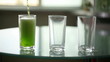 Fill the glass with carbonated beverages