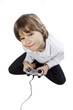 console jeu vidéo enfant manette joystick dépendance fou