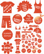 red shop stickers