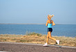 woman running on a summer day woman running on a summer day