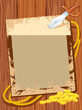 Pirate background paper with knife and gold money for text. Pirate background paper with knife and gold money for text.