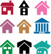 colorful simple houses
