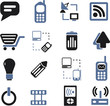 communication signs set