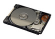 Opened hard disk drive Opened hard disk drive