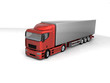 Isolated 3d truck