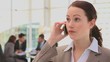 Business woman speaking on the phone