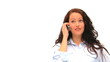 Casual woman speaking on the phone