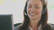 Business woman smiling