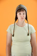 Woman with Sock Monkey Hat
