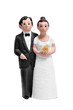 couple wedding cake topper