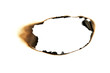burned hole