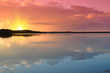 Sonnenuntergang am see