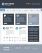 Website Template "Business grey" Vektoren