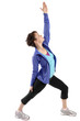 Young woman exercises