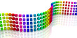 3D Würfel - Regenbogen Schlange 06