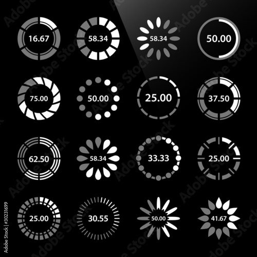 Vecteur : Preloader Progress Web Downloading Circle Preloader Progress Web Downloading Circle