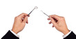 business solution concept with dentist tools