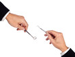business solution concept with dentist tools