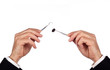 business solution concept with dentist tools