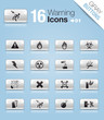 Gray Buttons - warning icons 01
