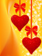 holiday background with two hearts holiday background with two hearts