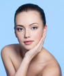 face of beautiful young woman