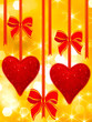 read hearts and bows hanging read hearts and bows hanging