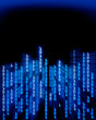 Binary code data flowing