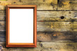 pictue frame on the wood wall