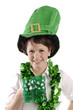 Pretty woman on St. Patrick's day