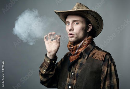 Photo: Artistic portrait of the young beautiful man Artistic portrait of the young beautiful man