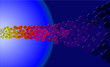 coloured circles in space