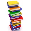books stack isolated on white background books stack isolated on white background