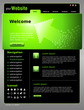 Website Template "Green Arrow" Vektoren