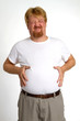 Overweight Indigestion Man